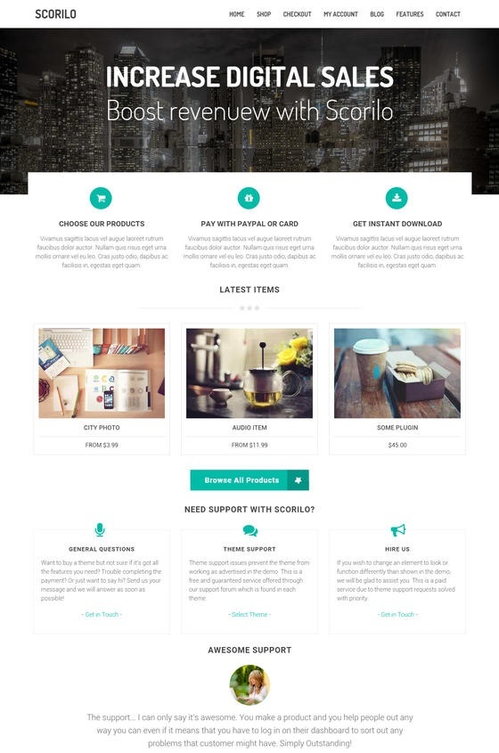 Scorilo WP Theme