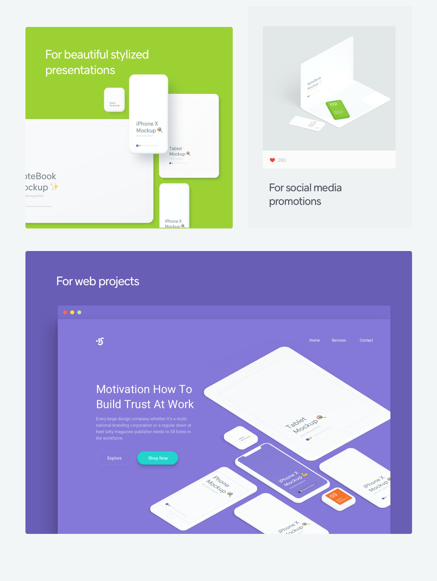 Simple Mockups Bundle